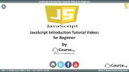 JAVA Scripts Intoduction Tutorial videos for Beginner