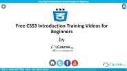 Free CSS3 Introduction Tutorial videos for Beginner