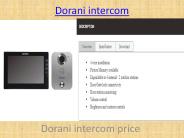 Dorani intercom