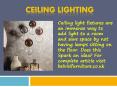 Ceiling lighting for living room PowerPoint PPT Presentation