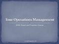 Tour Operations Management PowerPoint PPT Presentation