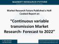 Global Continuous variable transmission Market Research Report - Forecast to 2022 PowerPoint PPT Presentation
