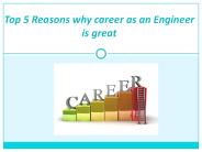 Reasons to Choose Career as an engineer