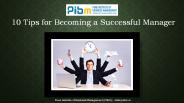 Tips for becoming successful manager