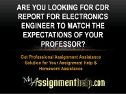 I Need Electronics Engineer CDR Help in Australia