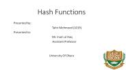 Hash Function