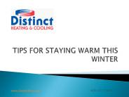 TIPS FOR STAYING WARM THIS WINTER- Distincthvac