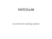 recruitment tracking system - fastcollab