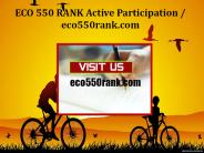 ECO 550 RANK Active Participation / eco550rank.com