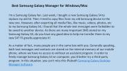 Best Samsung Galaxy Manager for Windows Mac
