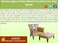 Various types of Best Resort Furniture For Your Home PowerPoint PPT Presentation