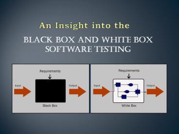 An Insight into the Black Box and White Box Software Testing