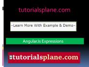 AngularJs Expressions | tutorialsplane.com