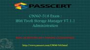 IBM Certified Administrator C9060-518 dumps