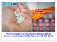 Acute Lymphocytic Leukemia Drug Pipeline Analysis and Therapeutic Assessment, H2 2016 PowerPoint PPT Presentation