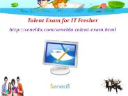 Talent Exam for IT Fresher