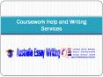 Coursework Help and Writing Services PowerPoint PPT Presentation