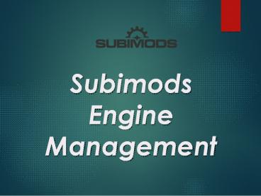 Subimods Engine Management (1)