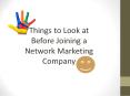 5 Things to Look at Before You Join and Network marketing Company PowerPoint PPT Presentation