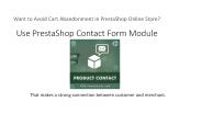 PrestaShop Product Contact Module