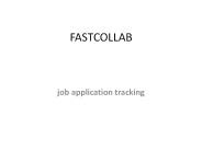 job application tracking - fastcollab