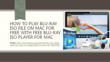 How to Play Blu-ray ISO File on Mac for Free with Free Blu-ray ISO Player for Mac