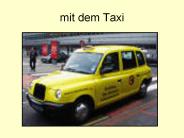 mit dem Taxi