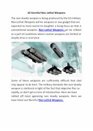 6 Harmful Non Lethal Weapons (1)