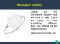 Monogram Jewelry PowerPoint PPT Presentation