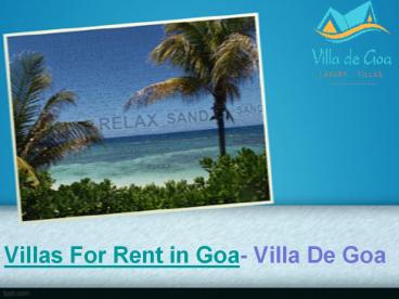 Villas for rent in Goa - Villa De Goa
