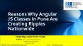 Reasons why angular js classes in pune are Creating Ripples Nationwide PowerPoint PPT Presentation