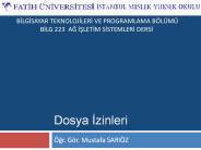 Dosya Izinleri