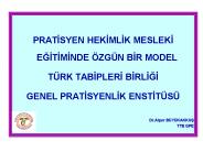 PRATISYEN HEKIMLIK MESLEKI EGITIMINDE 