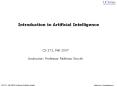Introduction to Artificial Intelligence PowerPoint PPT Presentation