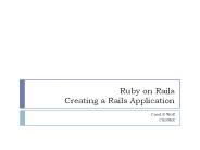 Ruby on Rails Creating a Rails Application