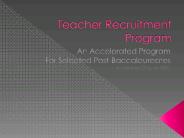 Teacher Recruitment Program