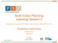 Brief Action Planning PowerPoint PPT Presentation