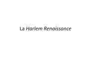 La Harlem Renaissance