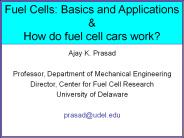 Fuel Cells: Basics and Applications
