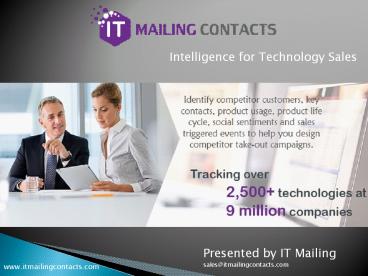 IT Mailing Contacts - Technology Email Lists