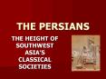 THE PERSIANS PowerPoint PPT Presentation