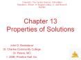 Chapter 13 Properties of Solutions PowerPoint PPT Presentation