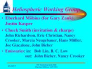 IHY Workshop April 2004 Eberhard M