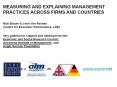 MEASURING AND EXPLAINING MANAGEMENT PRACTICES ACROSS FIRMS AND COUNTRIES PowerPoint PPT Presentation