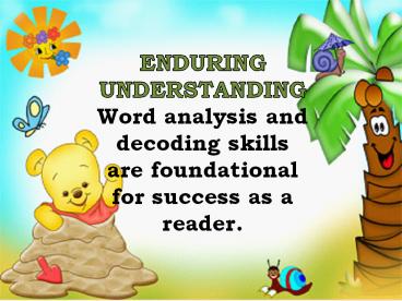 ENDURING UNDERSTANDING