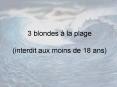 3 blondes  PowerPoint PPT Presentation