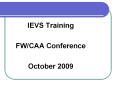 IEVS Training PowerPoint PPT Presentation