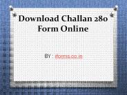 Know the challan 280 status online