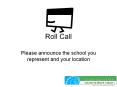 Roll Call PowerPoint PPT Presentation