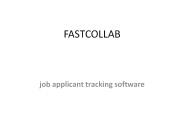 job applicant tracking software - fastcollab